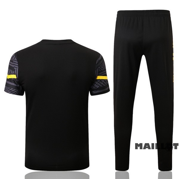 Foot Maillot Pas Cher Entrainement Ensemble Complet Borussia Dortmund 2022 2023 Gris Noir