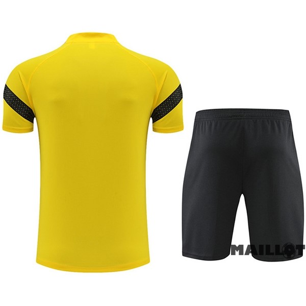 Foot Maillot Pas Cher Entrainement Ensemble Complet Borussia Dortmund 2022 2023 Jaune II Noir