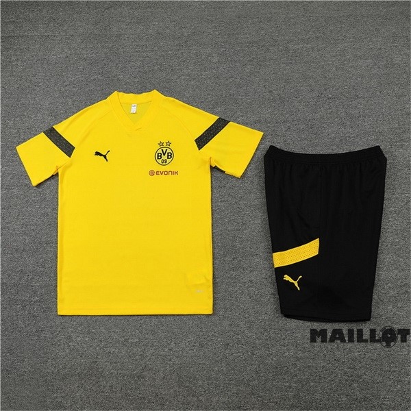 Foot Maillot Pas Cher Entrainement Ensemble Complet Borussia Dortmund 2022 2023 Jaune II Noir