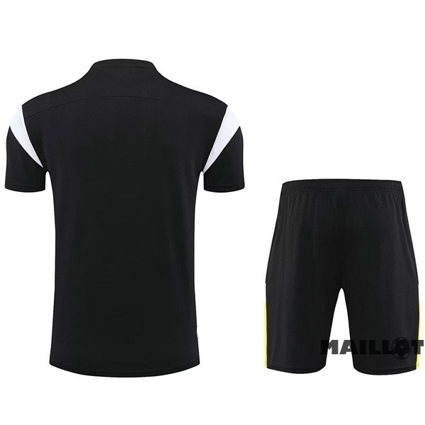 Foot Maillot Pas Cher Entrainement Ensemble Complet Borussia Dortmund 2023 2024 Noir Jaune