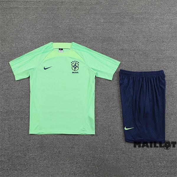Foot Maillot Pas Cher Entrainement Ensemble Complet Brésil 2023 Vert