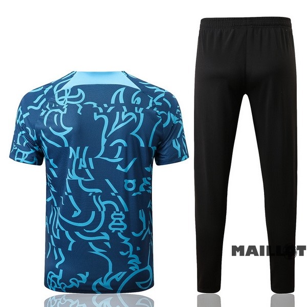 Foot Maillot Pas Cher Entrainement Ensemble Complet Chelsea 2022 2023 Bleu Vert Noir