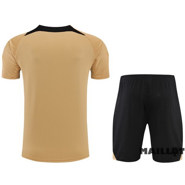 Foot Maillot Pas Cher Entrainement Ensemble Complet Chelsea 2022 2023 Jaune Noir