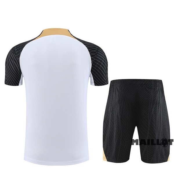 Foot Maillot Pas Cher Entrainement Ensemble Complet Chelsea 2023 2024 Blanc Noir