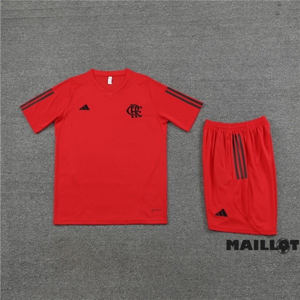 Foot Maillot Pas Cher Entrainement Ensemble Complet Enfant Flamengo 2023 2024 Rouge