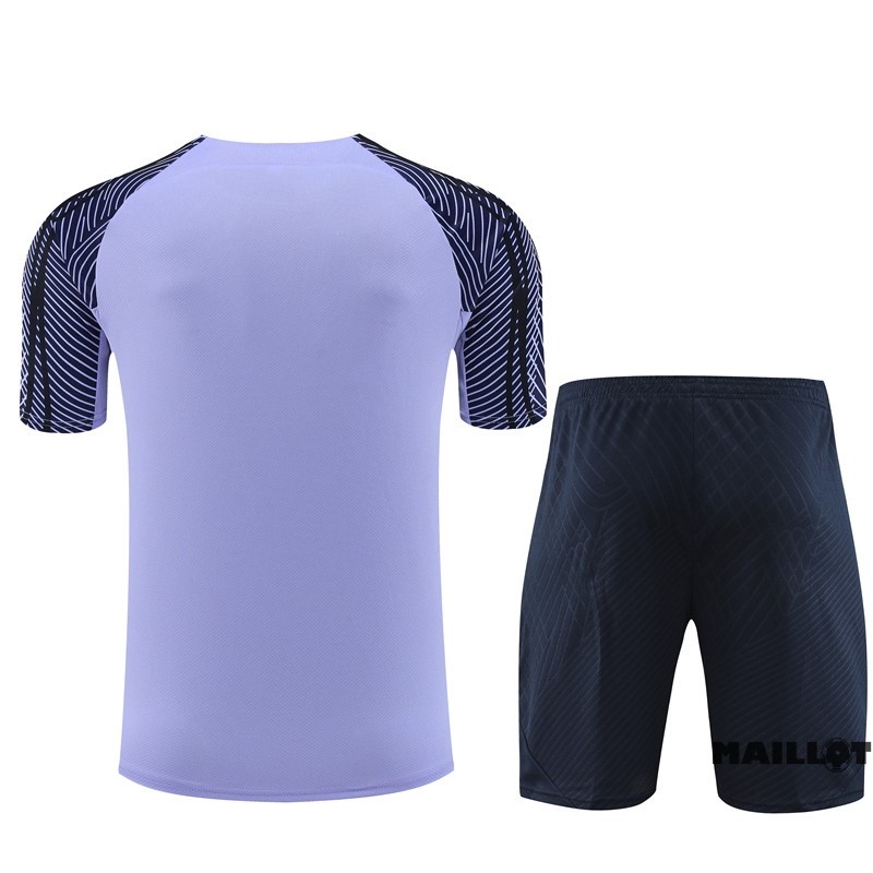 Foot Maillot Pas Cher Entrainement Ensemble Complet Enfant Tottenham Hotspur 2023 2024 Purpura Bleu
