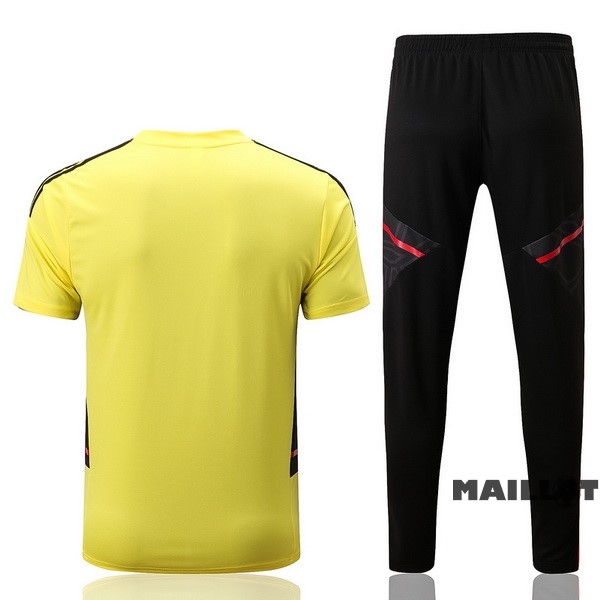 Foot Maillot Pas Cher Entrainement Ensemble Complet Flamengo 2022 2023 Jaune Noir