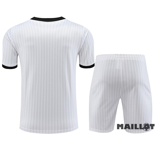 Foot Maillot Pas Cher Entrainement Ensemble Complet Flamengo 2023 2024 Blanc Noir