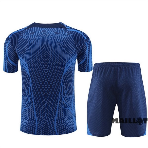Foot Maillot Pas Cher Entrainement Ensemble Complet France 2022 Bleu II Marine