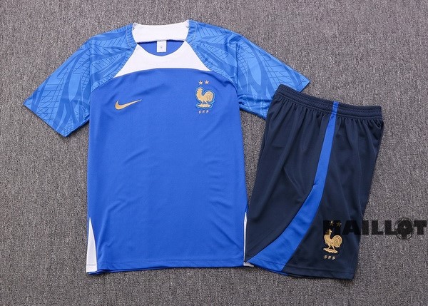Foot Maillot Pas Cher Entrainement Ensemble Complet France 2022 Bleu I Blanc