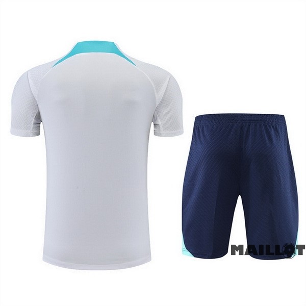 Foot Maillot Pas Cher Entrainement Ensemble Complet Inter Milán 2022 2023 Blanc Bleu