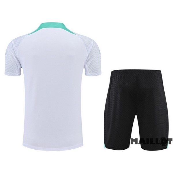 Foot Maillot Pas Cher Entrainement Ensemble Complet Inter Milán 2022 2023 Blanc Vert