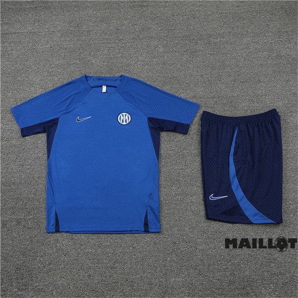 Foot Maillot Pas Cher Entrainement Ensemble Complet Inter Milán 2022 2023 Bleu