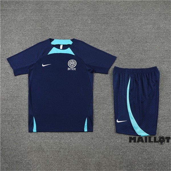 Foot Maillot Pas Cher Entrainement Ensemble Complet Inter Milán 2022 2023 Bleu