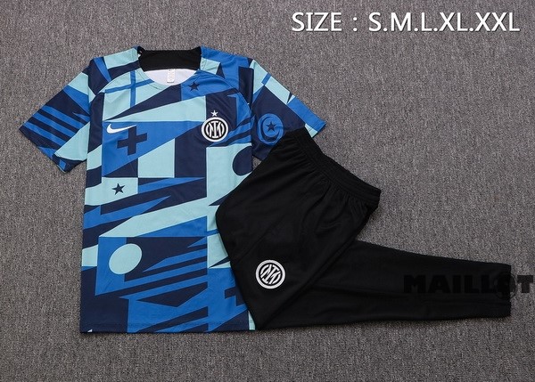 Foot Maillot Pas Cher Entrainement Ensemble Complet Inter Milán 2022 2023 Bleu