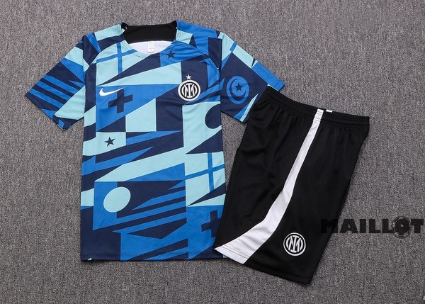 Foot Maillot Pas Cher Entrainement Ensemble Complet Inter Milán 2022 2023 Bleu