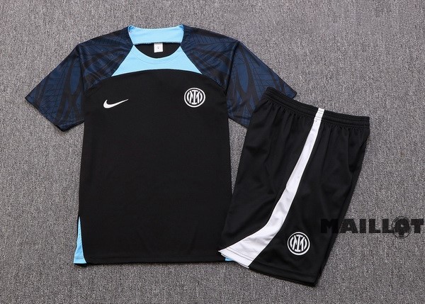 Foot Maillot Pas Cher Entrainement Ensemble Complet Inter Milán 2022 2023 Noir I Bleu