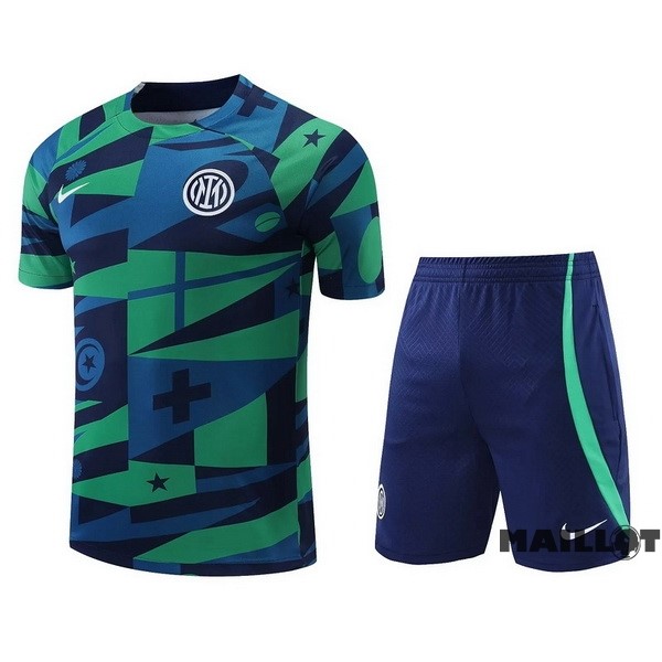 Foot Maillot Pas Cher Entrainement Ensemble Complet Inter Milán 2022 2023 Vert