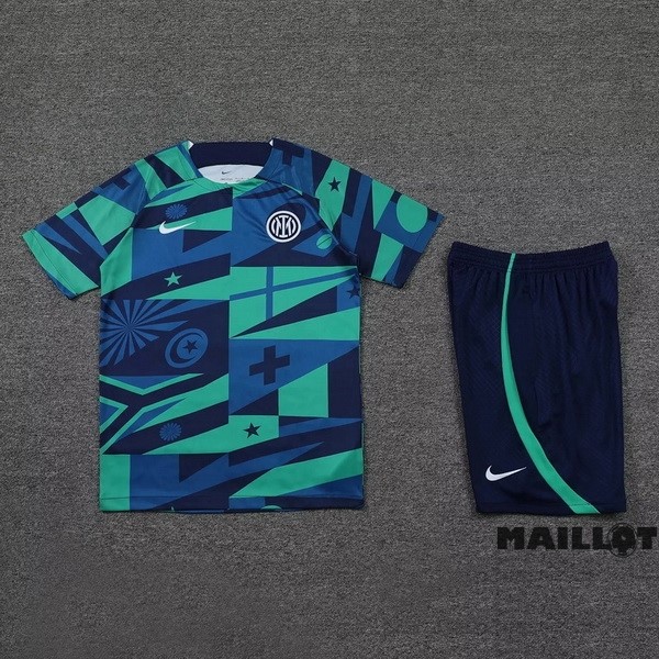 Foot Maillot Pas Cher Entrainement Ensemble Complet Inter Milán 2022 2023 Vert