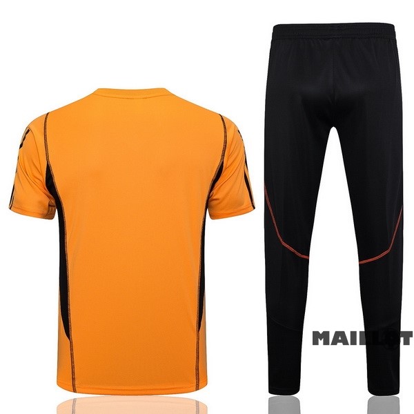 Foot Maillot Pas Cher Entrainement Ensemble Complet Internacional 2023 2024 Orange Noir