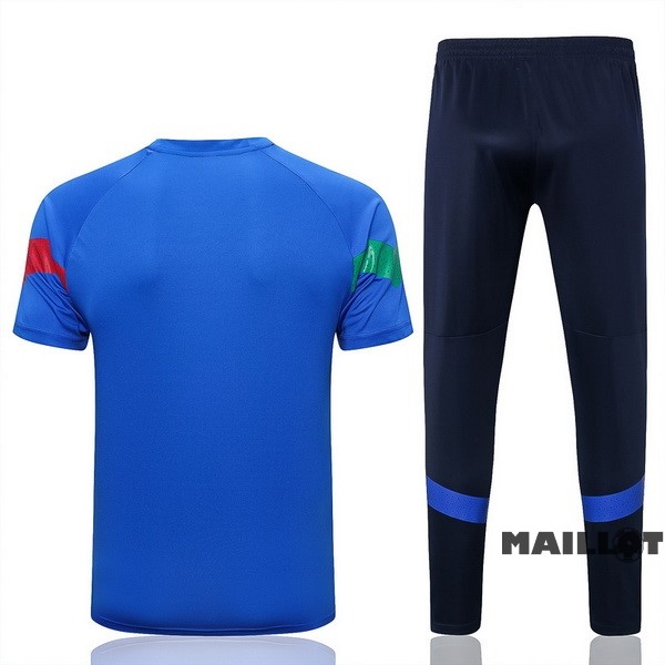 Foot Maillot Pas Cher Entrainement Ensemble Complet Italie 2022 Bleu II Vert