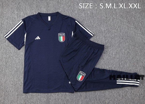 Foot Maillot Pas Cher Entrainement Ensemble Complet Italie 2023 Bleu I Marine
