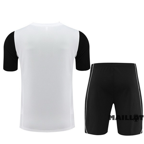 Foot Maillot Pas Cher Entrainement Ensemble Complet Juventus 2023 2024 Blanc Noir Rose