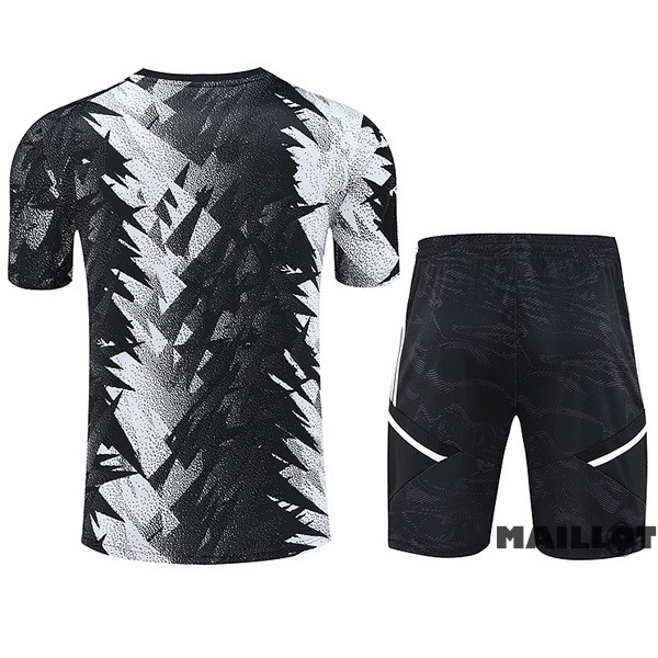 Foot Maillot Pas Cher Entrainement Ensemble Complet Juventus 2023 2024 Gris Noir