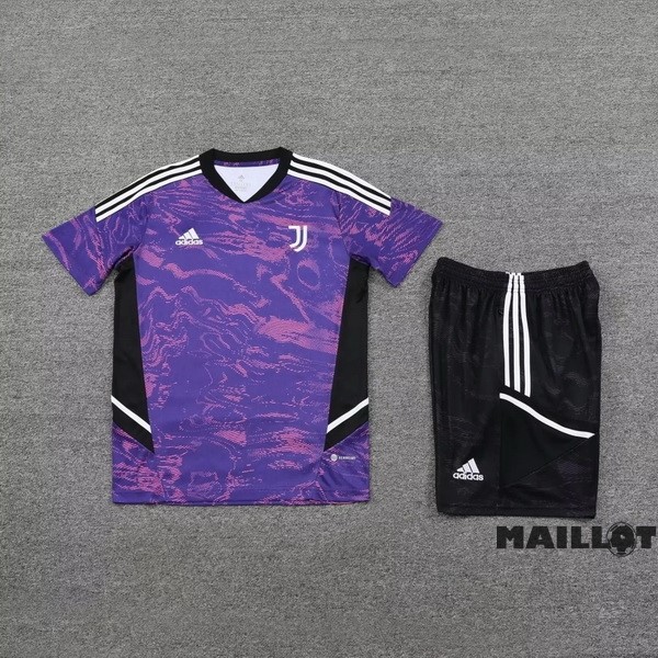 Foot Maillot Pas Cher Entrainement Ensemble Complet Juventus 2023 2024 Purpura Noir