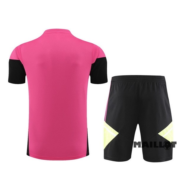 Foot Maillot Pas Cher Entrainement Ensemble Complet Juventus 2023 2024 Rose Noir