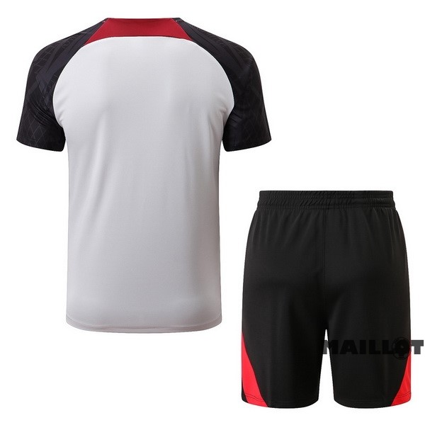 Foot Maillot Pas Cher Entrainement Ensemble Complet Liverpool 2022 2023 Blanc Rouge Noir