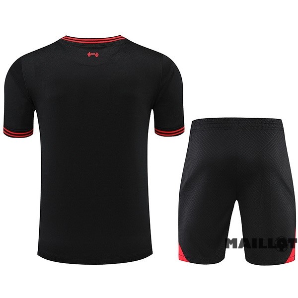 Foot Maillot Pas Cher Entrainement Ensemble Complet Liverpool 2022 2023 Noir III Rouge