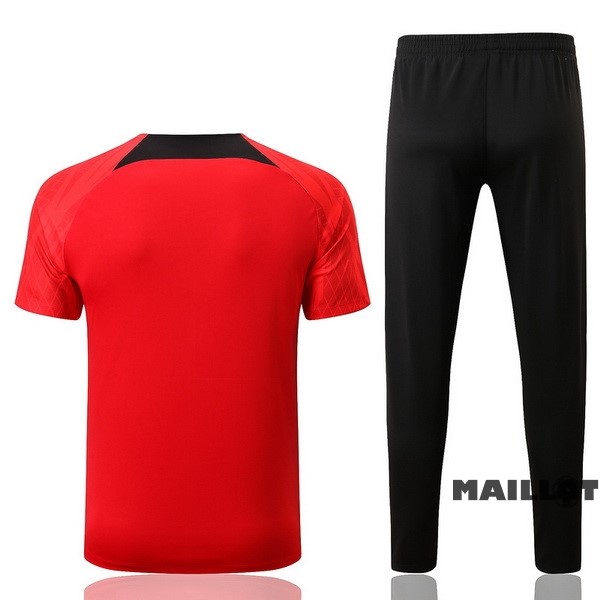Foot Maillot Pas Cher Entrainement Ensemble Complet Liverpool 2022 2023 Noir Rouge