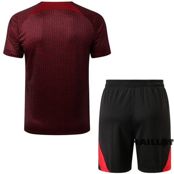 Foot Maillot Pas Cher Entrainement Ensemble Complet Liverpool 2022 2023 Rouge Marine