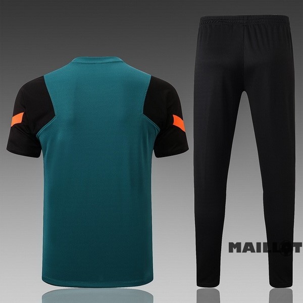 Foot Maillot Pas Cher Entrainement Ensemble Complet Liverpool 2022 2023 Vert Noir Orange