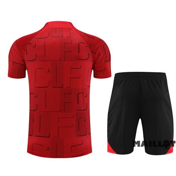 Foot Maillot Pas Cher Entrainement Ensemble Complet Liverpool 2023 2024 Rouge Noir