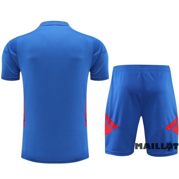 Foot Maillot Pas Cher Entrainement Ensemble Complet Lyon 2022 2023 Bleu Rouge