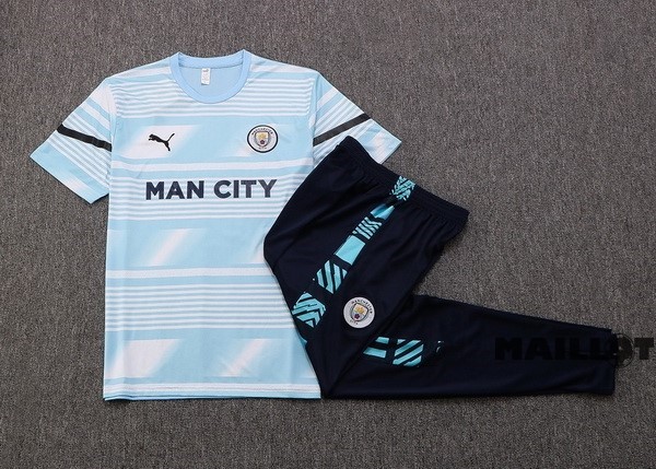 Foot Maillot Pas Cher Entrainement Ensemble Complet Manchester City 2022 2023 Bleu