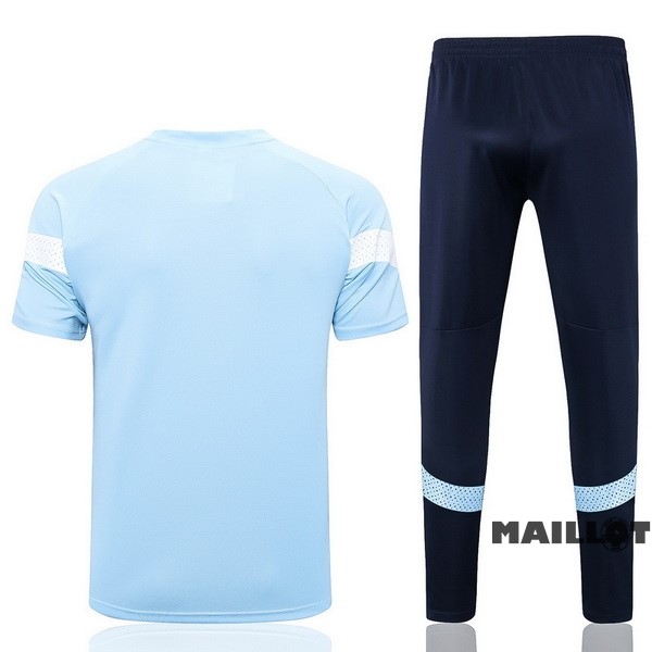 Foot Maillot Pas Cher Entrainement Ensemble Complet Manchester City 2022 2023 Bleu
