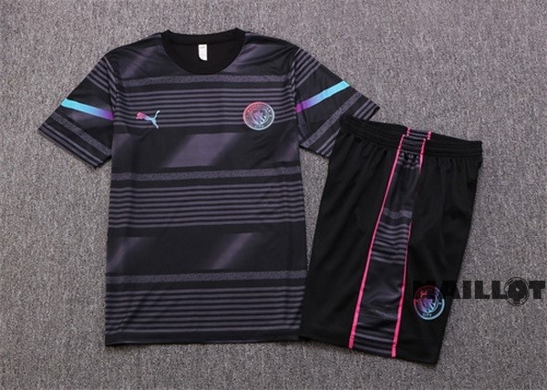 Foot Maillot Pas Cher Entrainement Ensemble Complet Manchester City 2022 2023 Gris Marine