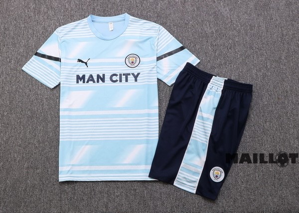 Foot Maillot Pas Cher Entrainement Ensemble Complet Manchester City 2022 2023 I Bleu