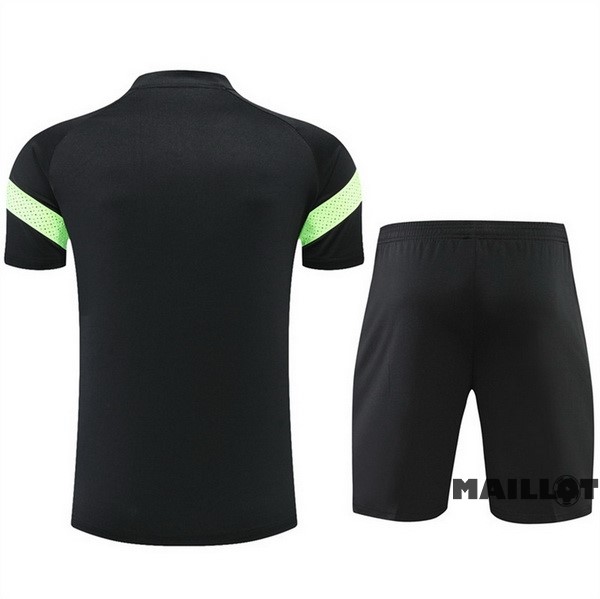 Foot Maillot Pas Cher Entrainement Ensemble Complet Manchester City 2022 2023 Noir II Vert