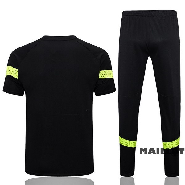 Foot Maillot Pas Cher Entrainement Ensemble Complet Manchester City 2022 2023 Noir I Vert
