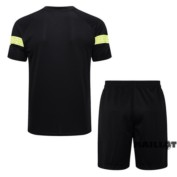 Foot Maillot Pas Cher Entrainement Ensemble Complet Manchester City 2022 2023 Noir Vert