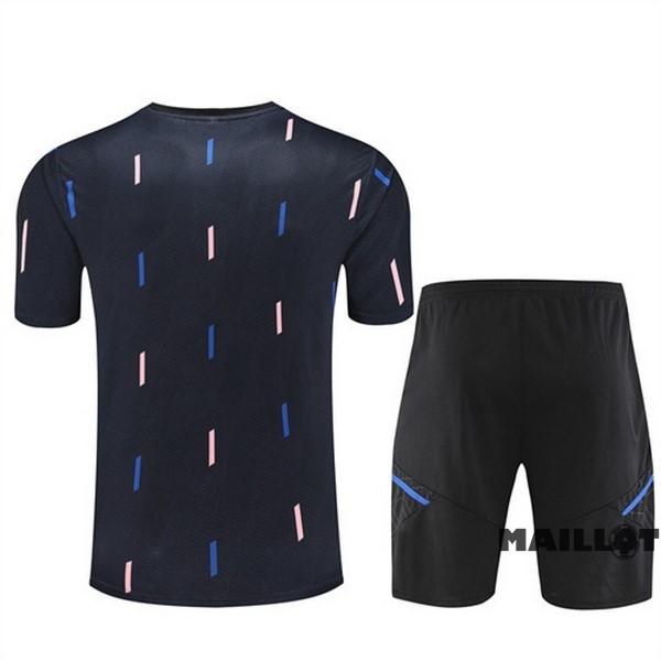 Foot Maillot Pas Cher Entrainement Ensemble Complet Manchester United 2022 2023 Bleu Noir