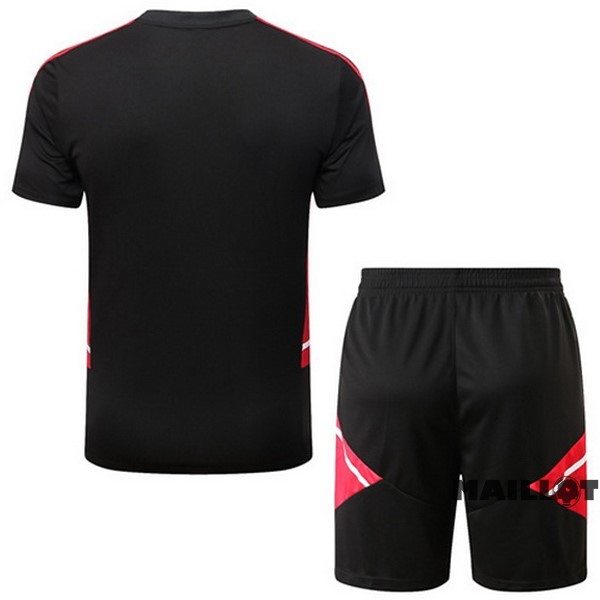 Foot Maillot Pas Cher Entrainement Ensemble Complet Manchester United 2022 2023 Noir I Rouge
