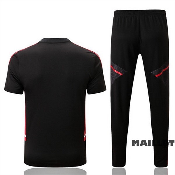 Foot Maillot Pas Cher Entrainement Ensemble Complet Manchester United 2022 2023 Noir Rouge