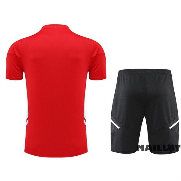 Foot Maillot Pas Cher Entrainement Ensemble Complet Manchester United 2022 2023 Rouge III Noir