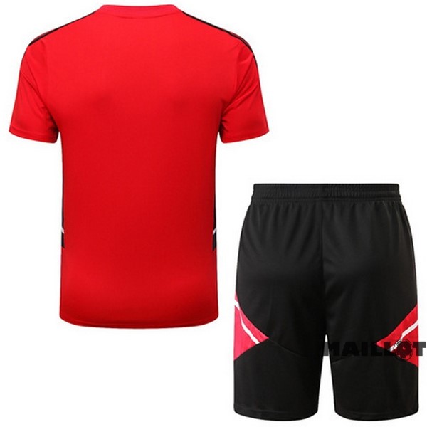 Foot Maillot Pas Cher Entrainement Ensemble Complet Manchester United 2022 2023 Rouge II Noir