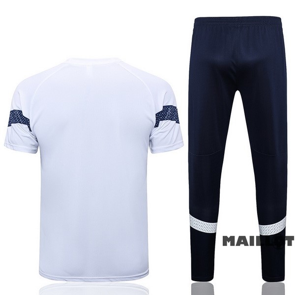 Foot Maillot Pas Cher Entrainement Ensemble Complet Marsella 2022 2023 Blanc II Bleu